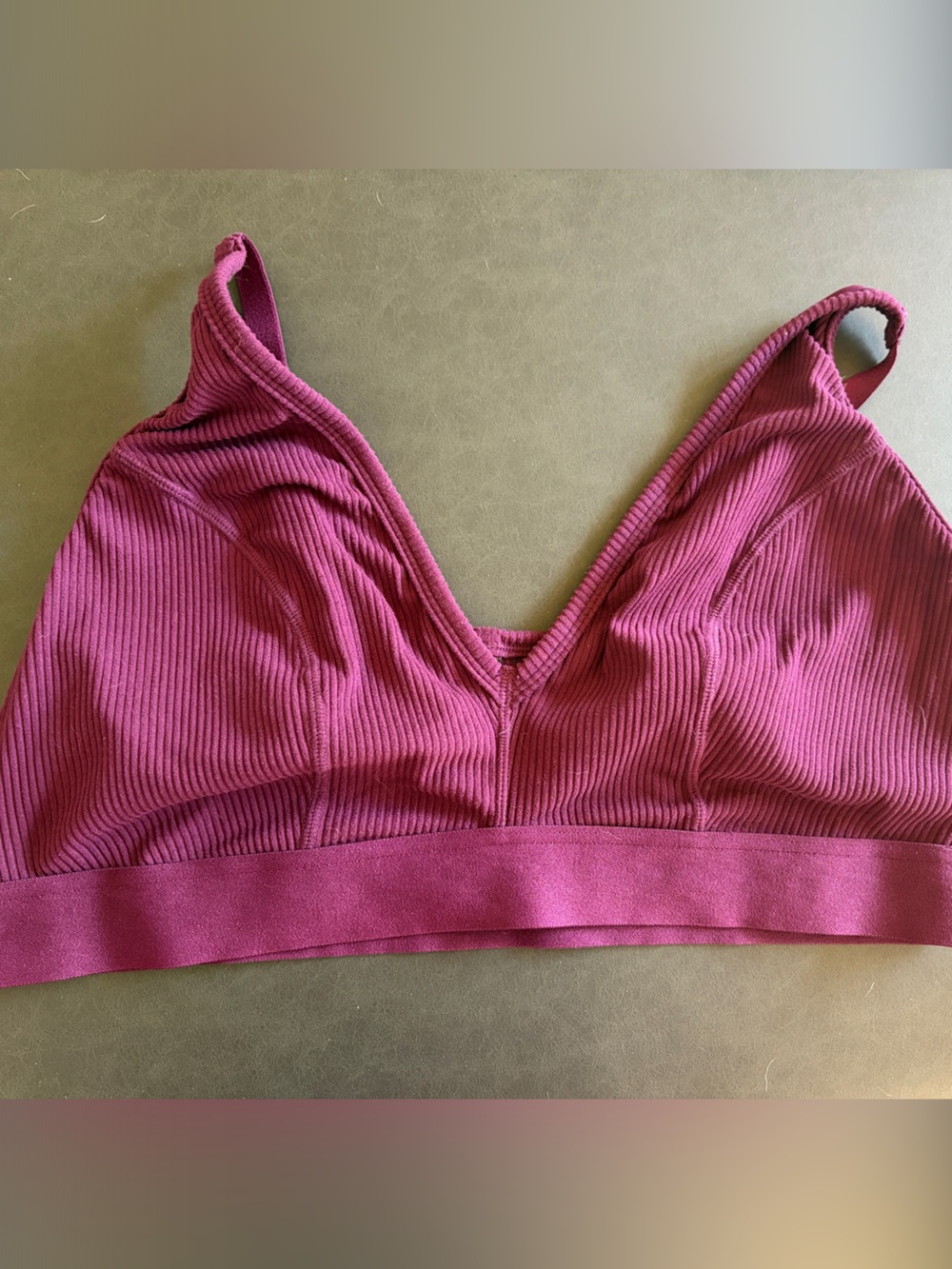 Torrid Ribbed Wireless sleep Bralette in deep purple